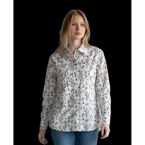 Cowgirl Hardware Size Small Western Shirt Cactus Print Cowgirl Rodeo Rhinestones